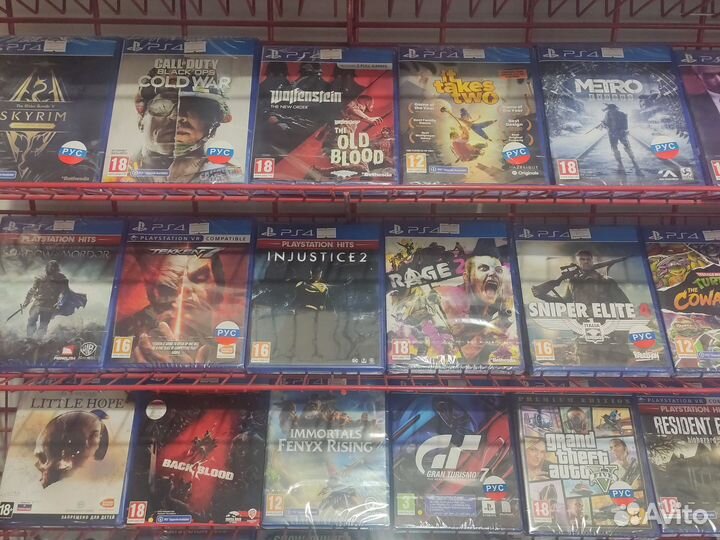 Диски игры для ps4