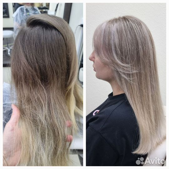 Окрашивание стрижки