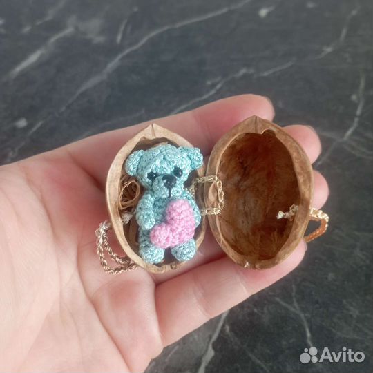 Мини мишка Тедди, миниатюра, вязаный мишка