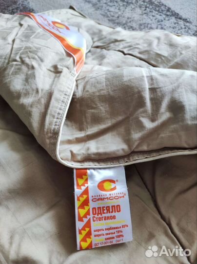 Одеяло детское верблюжье 85, овечья шерсть 15