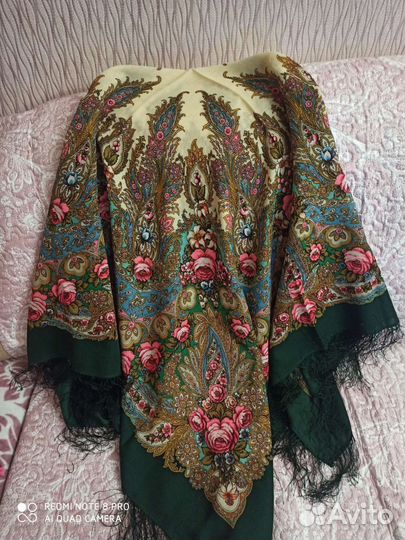 Павловопосадский платок 100 шерсть