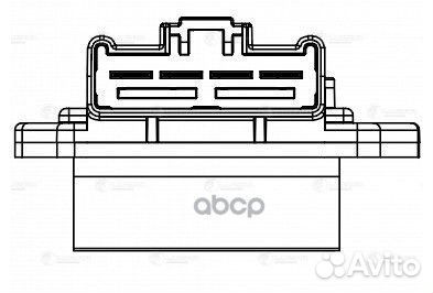 Резистор электровентилятора отопителя (auto A/C)