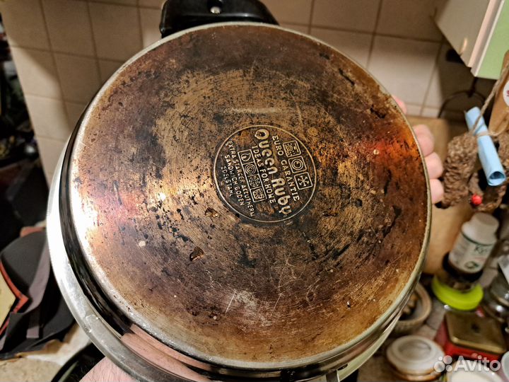 Сковородка с крышкой Queen ruby 27 см сталь