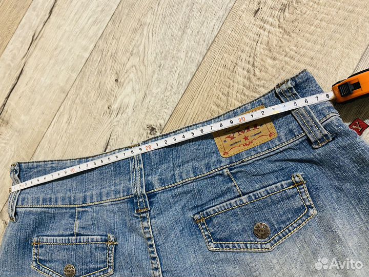 Джинсовая юбка мини