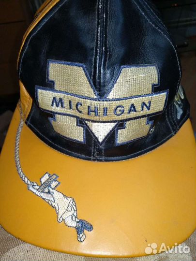 Кепка бейсболка кожаная коллекционная