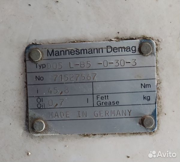 Mannesmann Demag мотор-редуктор