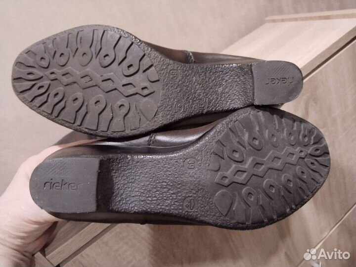 Сапоги, ботинки зимние женские кожаные 39