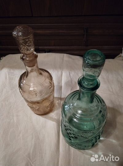 Графин цветное стекло СССР