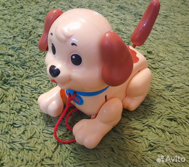 Щенок-каталка на поводке