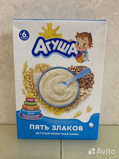 Молочная сухая каша Агуша