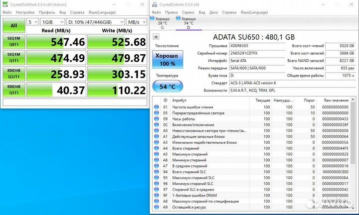 SSD накопители 240Gb, 480Gb