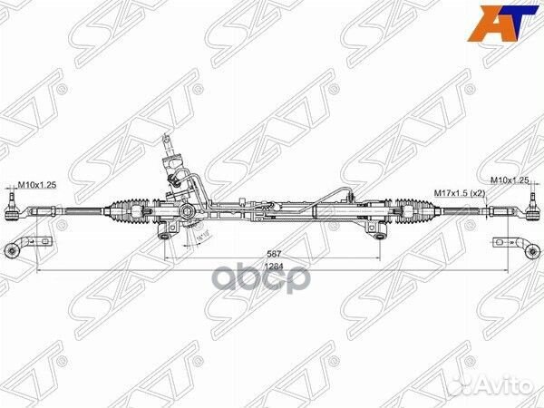Рейка рулевая mazda 3 03-06 (эгур) LHD ST-BP6L