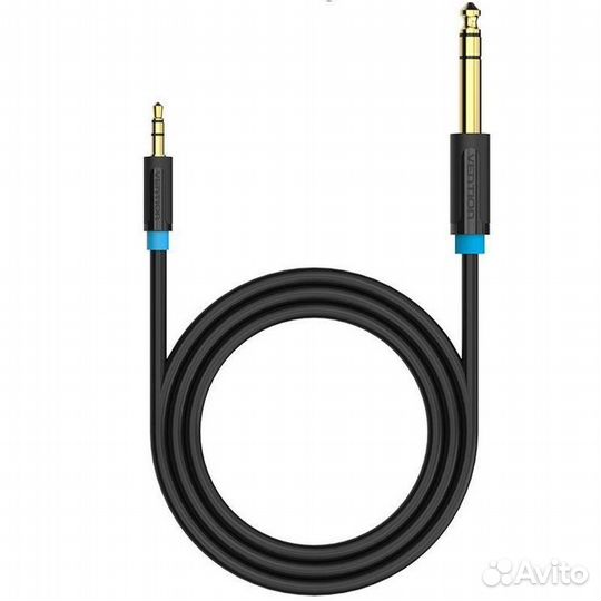 Кабель Vention Jack 6.3 F на Jack 3.5 F 2м