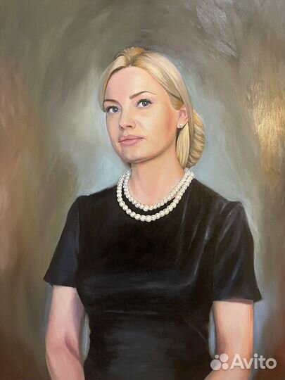 Портрет маслом картины на заказ по фотографии