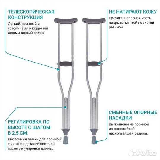 Костыли продажа/прокат