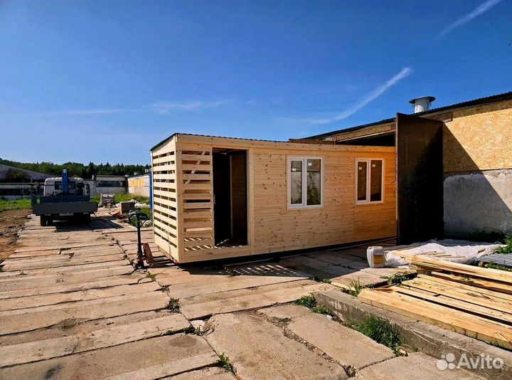 Бытовка вагончик из дерева
