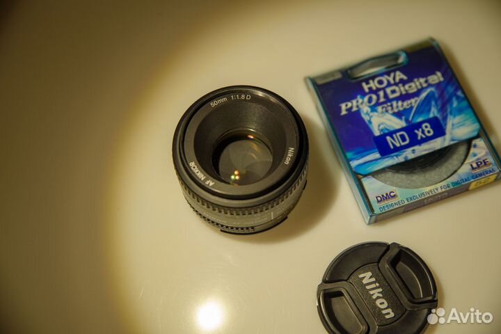 Объектив Nikon 50mm 1.8D AF Nikkor +фильтры (Бронь