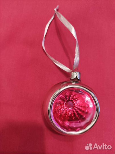 Елочные игрушки СССР прожектор, гранёный