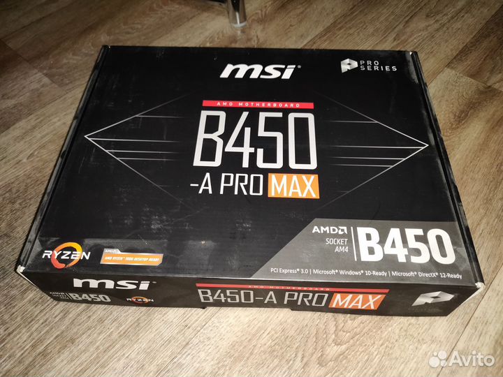 Материнская плата MSI B450 a pro max