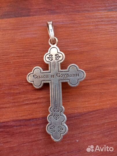 Крест с чернением серебро 925 проба. Вес 13.26гр