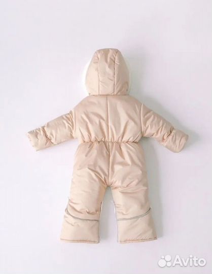 Комбинезон трансформер на овчине для малыша