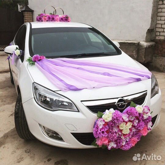 Украшение на свадебное авто