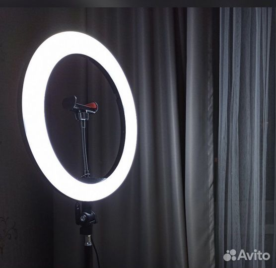 Кольцевая лампа со штативом 33см