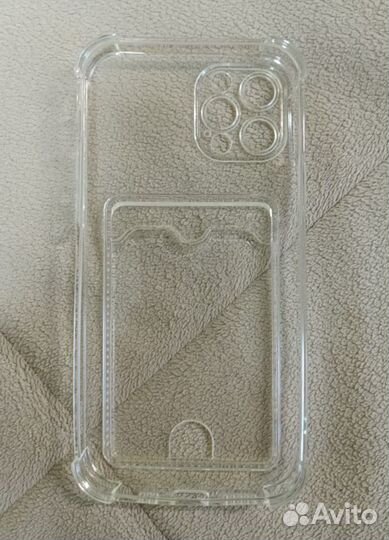 Чехол Apple iPhone12 Pro(6.1) с кармашком для карт