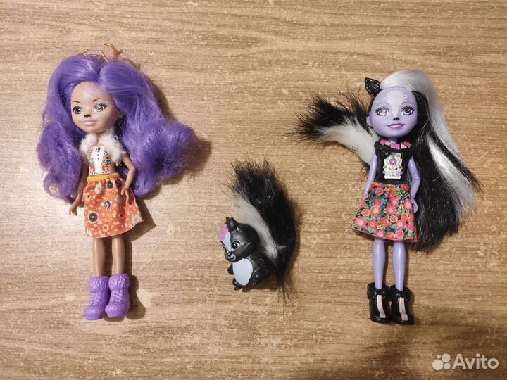 Куколки Инчантималс с питомцами