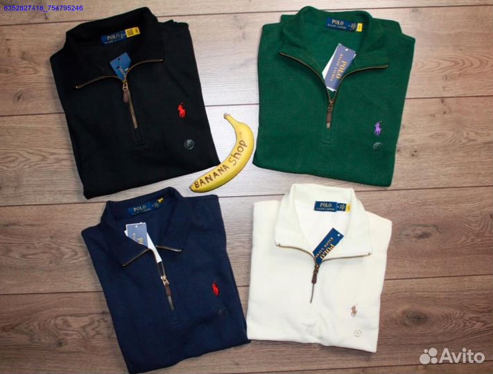 Polo Ralph Lauren джемпер полузамок черный (Арт.67153)