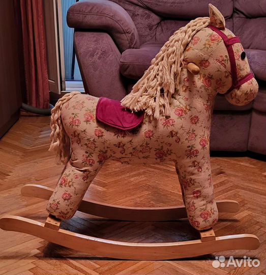 Деревянная Лошадь качалка