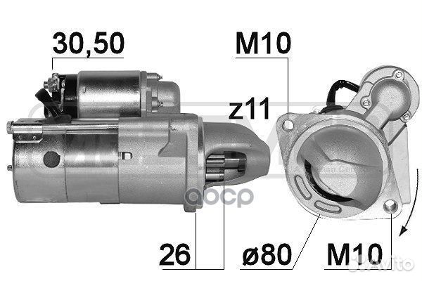 Стартер hyundai/KIA 2.0CRDi/2.2CRDi 2kw 220893 Era