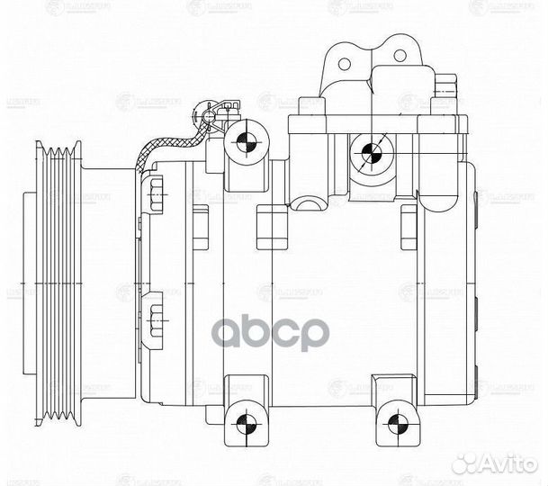 Компрессор кондиц. lcac0885 luzar