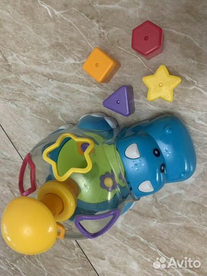 Игрушка бегемот сортер