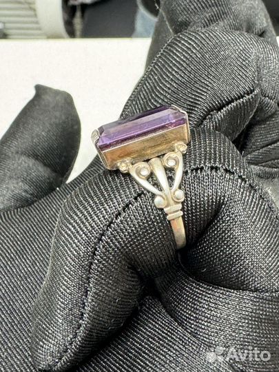 Кольцо старинное Серебряное 875 проба СССР Винтаж