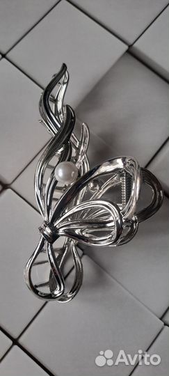 Заколки Краб металл с украшениями