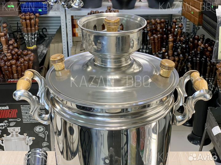 Самовар 7 литров, на дровах