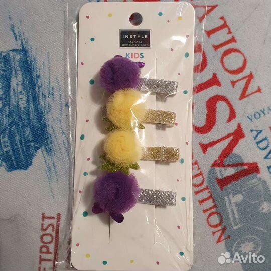 Заколки для волос набор(4 заколки) цена за набор