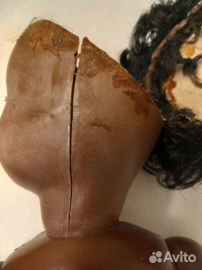 Кукла целлулоид чернокожая в ремонт