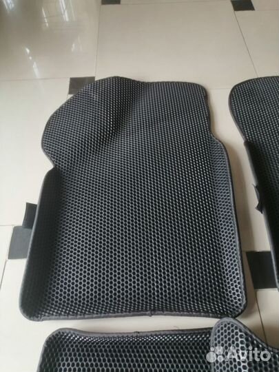 Коврики Eva 3D для Chevrolet Lanos с бортом черные