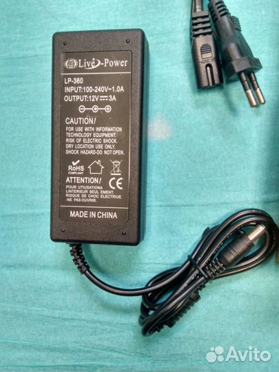 Блок питания 12v 3a