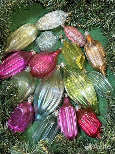 Елочные игрушки СССР Льдинки Лот 301