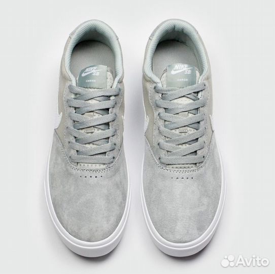 Кеды Nike SB Chron Suede Grey White оригинал новые