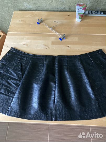 Юбка кожаная
