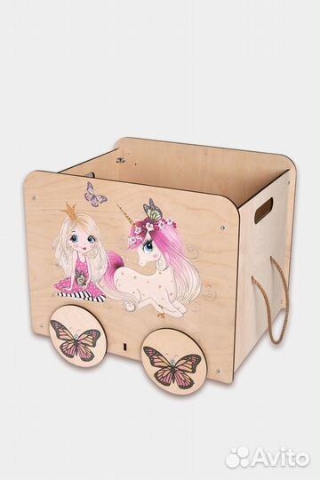 Ящик для игрушек деревянный