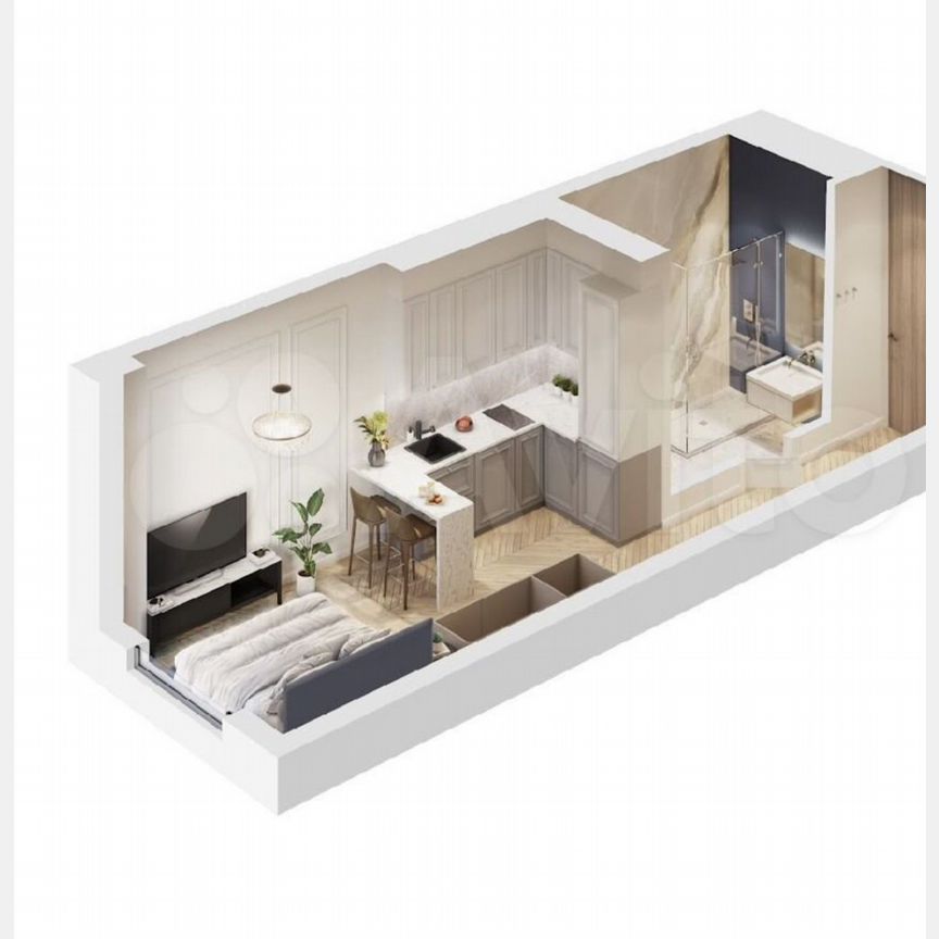 Апартаменты-студия, 23,5 м², 7/18 эт.