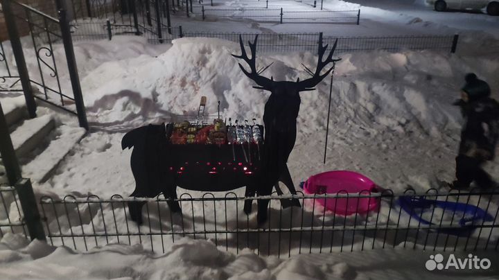 Мангал Олень (в виде животных)