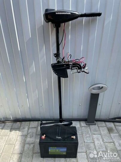 Комплект мотор и аккумулятор для лодки