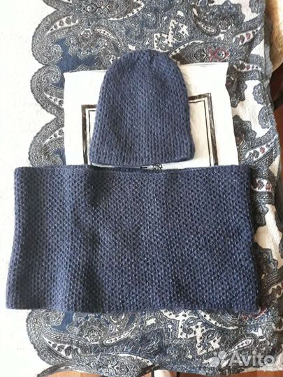 Комплект шапка и снуд