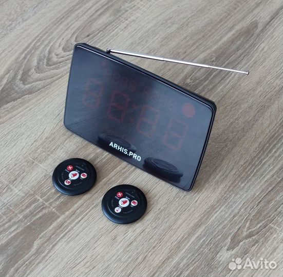 Табло отображения вызова на русском, кнопка вызова